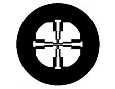 玻璃上的铬/欧泊方形双丝靶