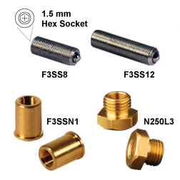 高性能六角调节器：M3-0.25 mm