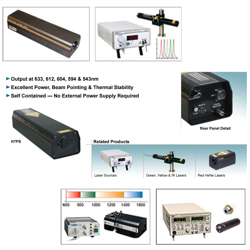 HeNe激光器 : 波长可选